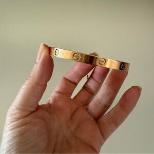 LOVE Cartier bracelet rose gold color, new